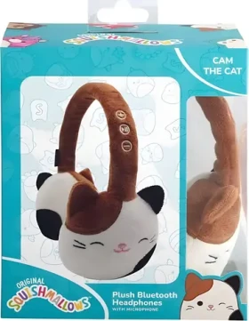 Lazerbuilt Plyšová sluchátka Squishmallows Cam / Sluchátka / Bluetooth 5.0 / mikrofon / dosah 10 m (HMSQM-BT-CAM)
