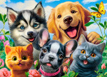 Puzzle Castorland 70 dílků premium - Zvířecí selfie