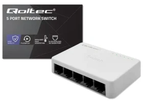 Qoltec 52245 / Síťový switch / 5 portů RJ45 / 100 Mbps (52245)