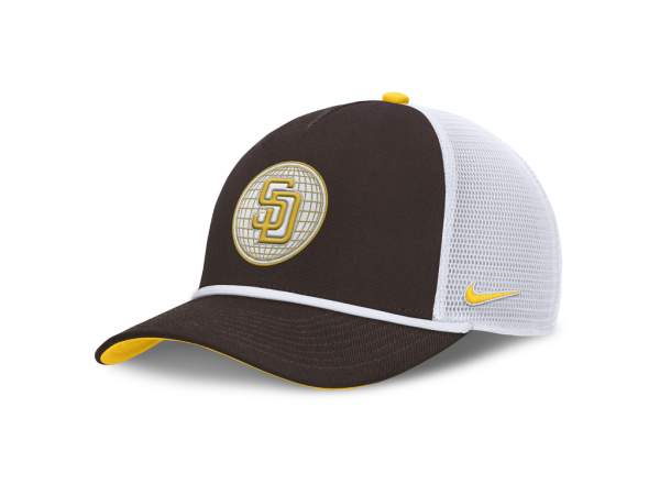 Nike Pánská kšiltovka San Diego Padres MLB Primetime Dri-Fit Rise Structured 5 Panel Trucker Cap Velikost: M/L