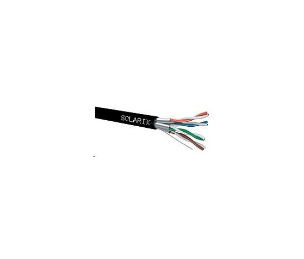 Instalační kabel Solarix STP, Cat6A, drát, PE, cívka 500m SXKD-6A-STP-PE EDF_10101731