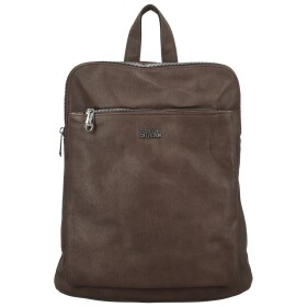 Trendy dámský koženkový kabelko-batoh Coveri Gitta, coffee