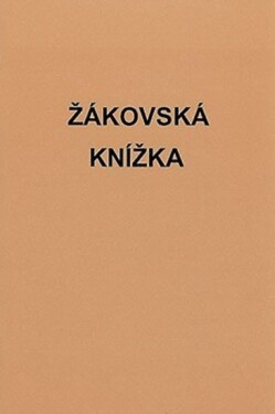 Žákovská knížka SOU