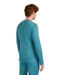 Pánské merino tričko s dlouhým rukávem ICEBREAKER Mens 260 Tech LS Crewe, Topaz velikost: M