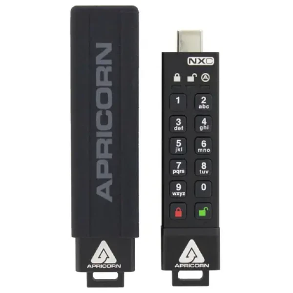 Apricorn Aegis Secure Key 3NXC 64GB / Flash Disk / šifrování 256-it AES / USB-C 3.0 / IP67 / FIPS 140-2 Level 3 (ASK3-NXC-64GB)