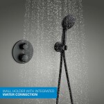 GROHE - Vitalio Start Sprchový set s termostatem pod omítku, průměr 25 cm, 2 proudy, matná černá 348832430