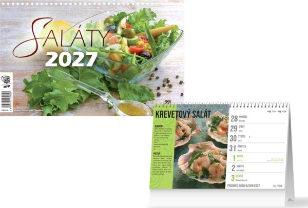 Kalendář 2027 stolní Saláty