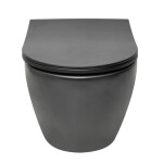 Wc s prkénkem softclose závěsné VitrA S60 černá mat zadní odpad 7510-083-6319 7510-083-6319