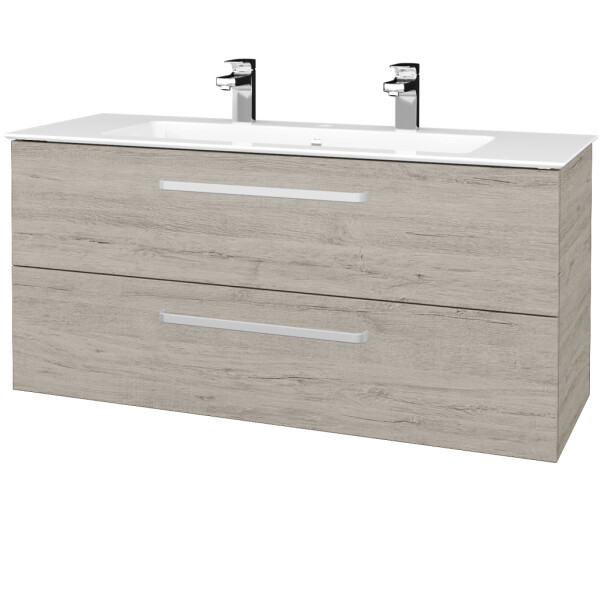 Dřevojas - Umyvadlová skříňka GIO SZZ2 120 - D05 Oregon / Úchytka T01 / D05 Oregon 407001A