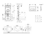 GEBERIT - Duofix Set předstěnové instalace, klozetu Arkas I a sedátka softclose, tlačítko Delta50, alpská bílá SANI11CA3159B