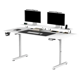 ULTRADESK Highlander XXL bílá / Pracovní stůl / elektricky nastavitelná výška / 160x70 cm / 72-117 cm (UDESK-HGXL-WT)