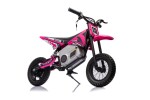 Mamido Dětská elektrická motorka Cross 350W 36V růžová