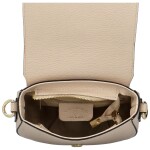 Módní dámská kožená crossbody kabelka Ingos, béžová