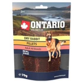 Ontario Pochoutka králík sušené plátky 70g (214-5037)
