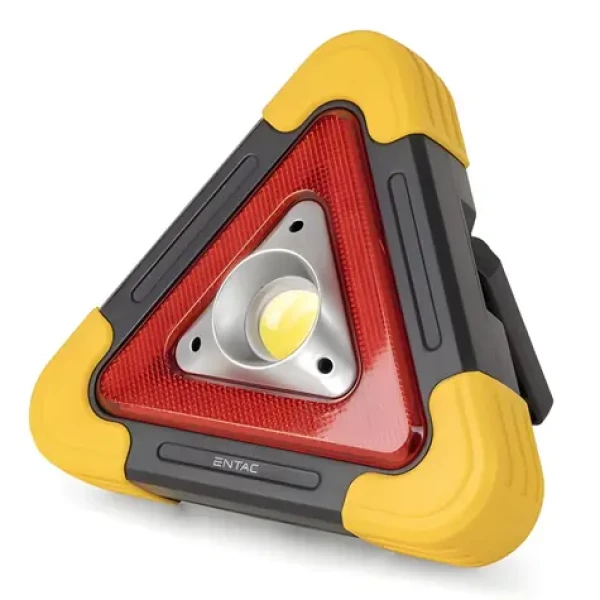 ENTAC Výstražné světlo Solar / Svítilna / IP44 / 300 lm / powerbanka (EWL-ELS-SOL-R)