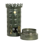 Strömshaga Kovový svícen Tiled Stove Green, zelená barva, kov