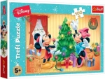 Trefl - Puzzle - Mickey a minnie: Vánoce