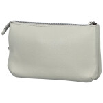 Trendy dámská koženková crossbody kabelka Aksila, světle šedá