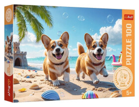 Puzzle Pejsek Corgi 100 dílků