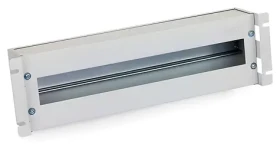 Triton 3U černá / Jisticová lišta s krytem / 19" / RAL 9005 (RAB-JL-X02-A1)