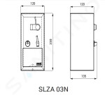 SANELA - Nerezové příslušenství Mincovní automat pro jednu sprchu, interaktivní ovládání SLZA 03N