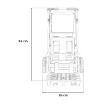 Mamido Dětský elektrický vysokozdvižný vozík JCB žlutý