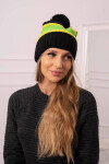Kinga dámská čepice K297 black+kiwi+green neon UNI