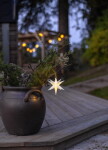 STAR TRADING Svíticí LED hvězda Alice, bílá barva, plast