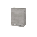 Dřevojas - Horní skříňka DOS SYD2 60 - D01 Beton / Úchytka T03 / D01 Beton 355203C