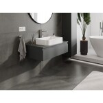 MEXEN/S - Orio koupelnová skříňka pod umyvadlo 90 cm s deskou, 1 šuplík, grafit mat 91A10-09023-1-BFC66
