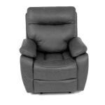 TV a relaxační křeslo s elektrickým ovládáním, potah šedá látka v dekoru vintage, 1 motor 240V