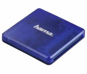 Hama 124131 USB 2.0 multi čtečka karet modrá / SD / microSD / CF (124131-H)