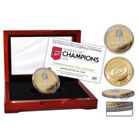 Highland Mint Pamětní mince Carolina Hurricanes NHL 2026 Stanley Cup Champions Limited Edition Two-Tone