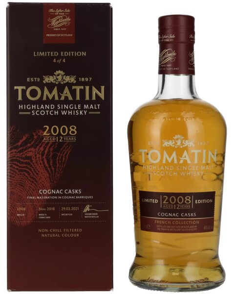 Tomatin COGNAC CASKS Limited Edition 2008 12yo 0,7L