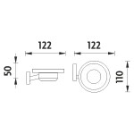 Nimco Keira chrom mýdlenka KE 22059W-26 KE 22059W-26