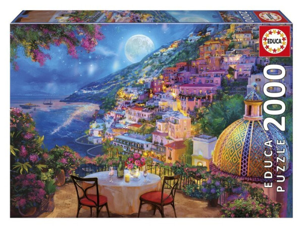 Puzzle Noční Positano 2000 dílků