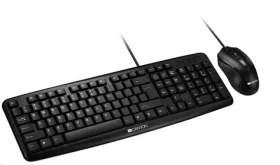 CANYON CNE-CSET1-CS černá / drátový klávesnice + optická myš 1000 DPI / USB-A / CZ/SK layout (CNE-CSET1-CS)