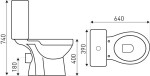 KERRA - WC kompakt C-Clear (horizontální) 5907548108845