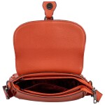 Trendy dámská koženková crossbody kabelka Bindi, oranžová