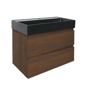 Koupelnová skříňka s umyvadlem SAT B-Way 59x50x45 cm ořech mat BWAY260NUTU2BB BWAY260NUTU2BB