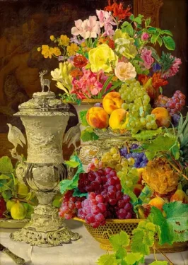 ENJOY Puzzle Ferdinand Georg Waldmuller: Zátiší s ovocem