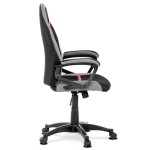 Herní židle, houpací mechanismus, růžová látka, KA-L611 PINK