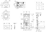 GEBERIT - Duofix Set předstěnové instalace, klozetu Tesi a sedátka, tlačítko Sigma20, bílá/chrom SANI11CD3119