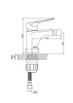 INVENA - Bidetová baterie DOKOS bílá/chrom BB-19-002-V