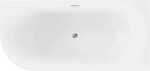 MEXEN - MIA volně stojící rohová vana, pravá 180x80 cm bílá bez krytky přepadu a zátky 52691808000P-SS