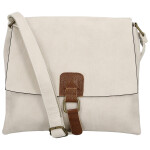 Trendy dámská koženková crossbody kabelka Ada, béžová