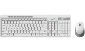 GENIUS SlimStar 8230 bílá / Bezdrátový set Bluetooth + 2.4GHz / USB / CZ+SK layout (31340015403)