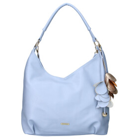 Elegantní dámská koženková kabelka LB Sandy, modrá