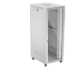 Lanberg FF01 42U 800x1000 LCD šedá / Stojanový rozvaděč / 19" / Skleněné dveře / nosnost 1200 kg (FF01-8042-12SL)