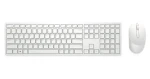 DELL KM5221W GER bílá / Set bezdrátové klávesnice a myši / GER layout / USB přijímač 2.4GHz / 1600 DPI (KM5221W-WH-GER)
